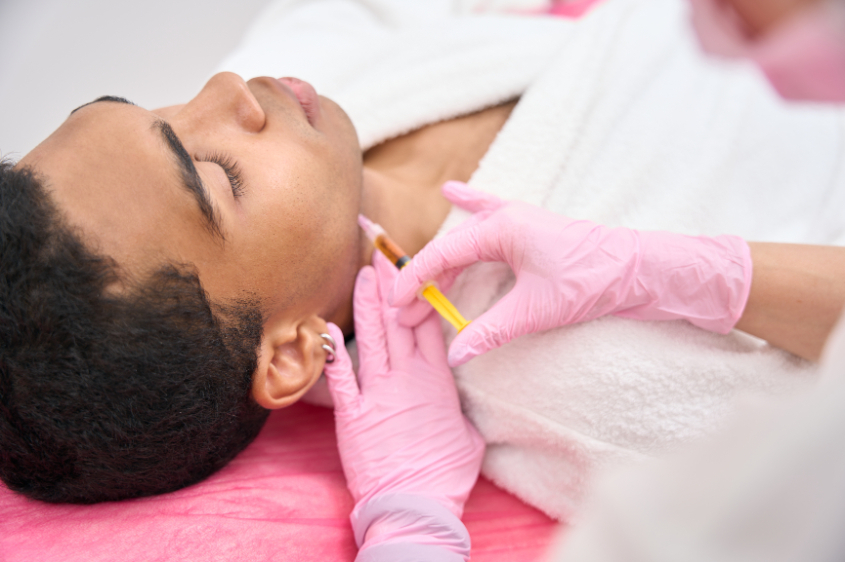 man receiving Botox Buford Dentist NACCID (770) 932-1115