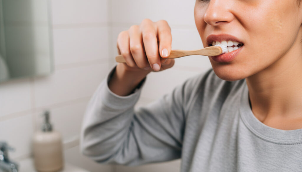 Brushing After Whitening Strips